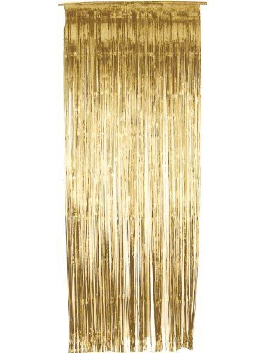 Gold Shimmer Tinsel Curtain by Smiffys, http://www.amazon.co.uk/dp/B001N2V72E/ref=cm_sw_r_pi_dp_WB4Ssb1A0X9A0 Glamour Party, Foil Curtain, Blue Drapes, Curtain Backdrops, Curtain Fringe, Star Wars Baby, Decorating With Pictures, Metallic Foil, Gold Shimmer