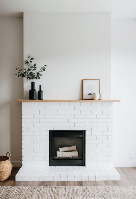 44 Scandi Fireplace Ideas Scandi Fireplace, Tiled Fireplace Ideas, Tiled Fireplace, Scandinavian Tile, Textured Wall Panels, Firewood Holder, Wall Niche, Corner Fireplace, Rustic Stone