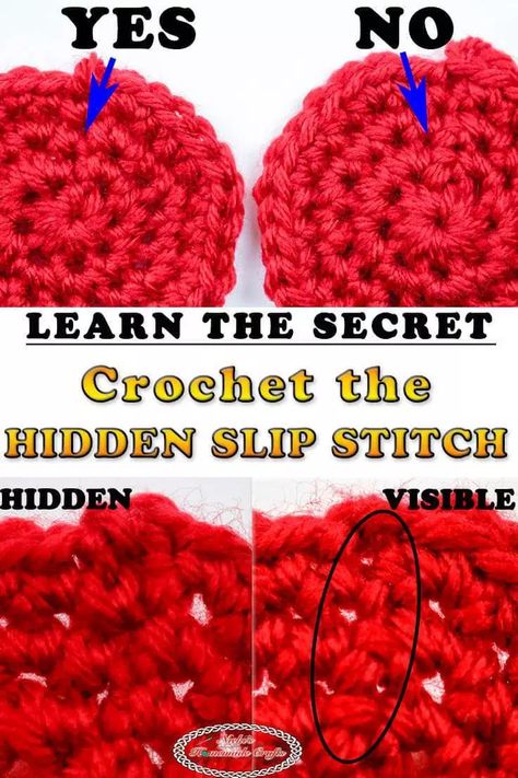 Slip Stitch Crochet, Crochet 101, Crochet Hack, Crochet Stitches Guide, Confection Au Crochet, Crochet Lessons, Learn How To Crochet, Stitch Crochet, Crochet Diy