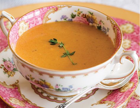 Shrimp Bisque Recipe, Afternoon Tea Ideas, Raspberry Tartlets, Tea Time Magazine, Beauty Of Friendship, Shrimp Bisque, Sweet Onions, Bisque Recipe, Black Tea Blends