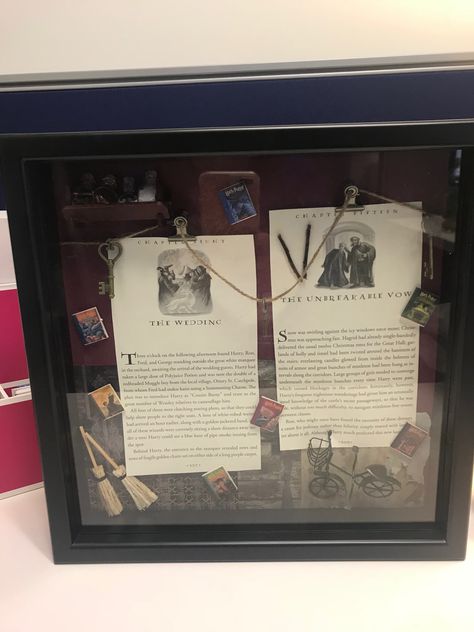 Harry Potter themed wedding shadow box! Created this for my best friend ❤️ Wedding Shadow Box, Harry Potter Wedding Theme, For My Best Friend, Shadow Box Art, My Best Friend, Themed Wedding, Box Art, Shadow Box, Best Friend