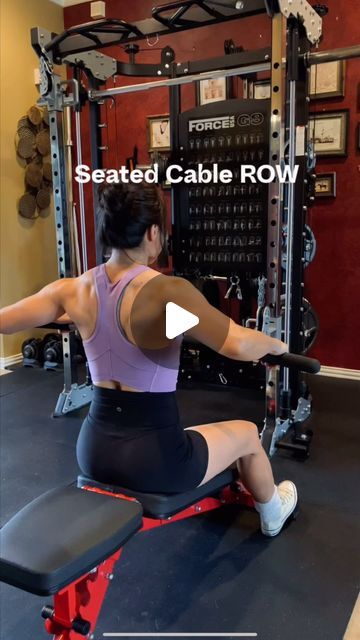 Ariel_yu on Instagram: "Seated Cable Row Tips: Know The Difference

1.	Arm Close to Body: This variation targets the lats effectively by minimizing the involvement of other muscle groups.
2.	45° Angle: This position activates the mid-back muscles and lower traps, providing balanced strength development in the upper back.
3.	80-90° Angle: This angle emphasizes the upper traps and rear deltoids.

#back #backworkout #upperbody #workouttips #gymtipsforbeginners #gymtips #gymrat #gymgirl #fyp #gymmotivation #cablerows" Seated Cable Row, Gym Tips For Beginners, Tricep Pushdown, Single Arm Row, Cable Row, Gym Tips, Benefits Of Exercise, Biceps Workout, Gym Workout Videos