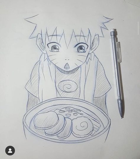 Naruto Drawing Ideas, Naruto Ramen, Naruto Drawing, Naruto Painting, Naruto Sketch Drawing, Sketch Portrait, Naruto Sketch, Naruto Drawings, Anime Canvas Art