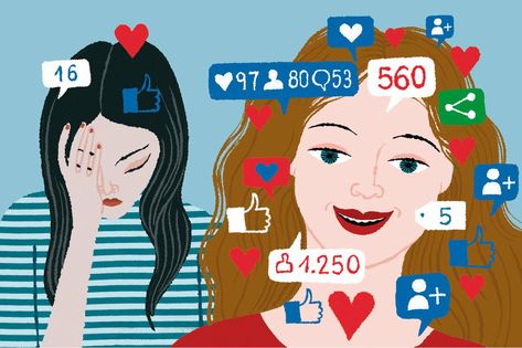 The Teenage Social-Media Trap Social Media Insecurities, Social Media Identity, Social Media Negative, Social Identity, Social Media Impact, Handsome Korean, Psychology Disorders, Social Media Art, Social Media Break