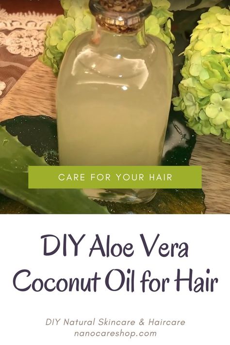 The recipe to make the DIY Aloe Vera Coconut Oil for Hair is simple and requires two ingredients only: aloe vera leaves and coconut oil, both of which are packed with nourishing properties that can help strengthen and rejuvenate your locks. In this article, we'll provide a step-by-step guide on how to make your own DIY aloe vera coconut oil for hair at home. Aloe Vera Recipes, Coconut Oil For Hair, Diy Haircare, Homemade Hair Treatments, Aloe Vera Oil, Coconut Hair, Aloe Vera For Hair, Jamaican Black Castor Oil, Oil For Hair