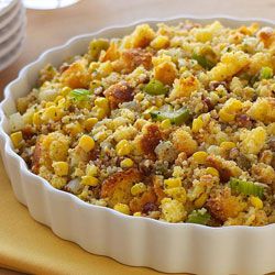 Southwestern Cornbread Stuffing from Del Monte Allrecipes.com Southwestern Cornbread, Green Chili Cornbread, Chili Cornbread, Cornbread Stuffing Recipes, Target Food, Sweet Potato Pecan, Southwestern Recipes, Delicious Sides, Cornbread Stuffing