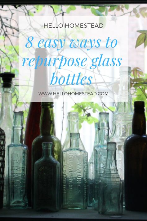 Repurpose Glass Bottles, Recycle Glass Bottles, Ketchup Bottles, Vintage Glass Bottles, Bottles Diy, Battery Operated String Lights, Old Glass Bottles, Antique Glass Bottles, Alcohol Bottles