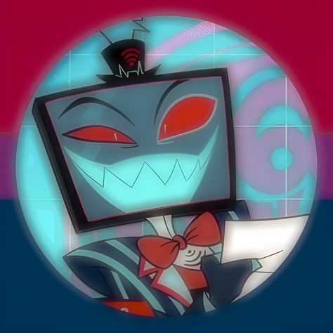 Hazbin Hotel Vox bi bisexual pride icon LGBT+Q aesthetic pfp edit Vox Hazbin Hotel Fan Art, Vox Pfp Icon, Vox Hazbin Hotel Fanart, Vox Fanart, Q Aesthetic, Vox Icon, Hazbin Hotel Fanart, Cod Zombies, Pfp Edit