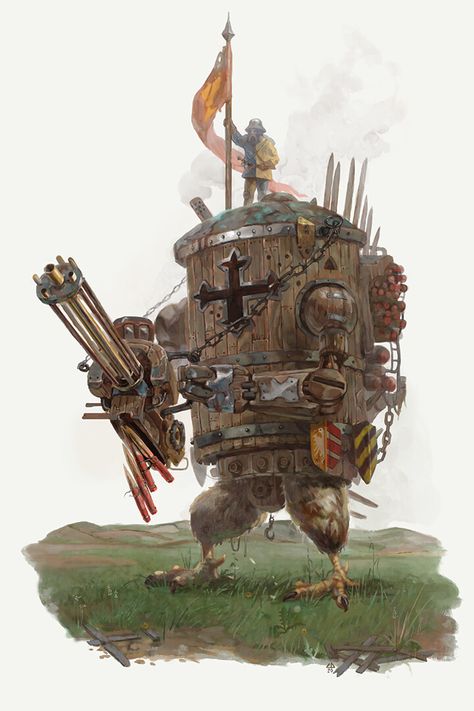 https://lukaszdudasz.artstation.com/projects/BmqeXm Dieselpunk Mech, Dieselpunk Vehicles, Steampunk Vehicle, Farm Art, Creature Concept, Environment Concept Art, Dieselpunk, Creature Design, Creature Art