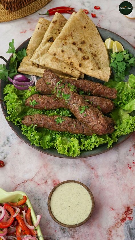 Kabab Food Photography, Food Arabic, Videography Ideas, Canva Course, Turkish Kebab, Seekh Kabab, Cravings Recipes, Kabab Recipe, Kebab Recipe