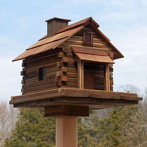 Large Bird Feeders, Bird In Hand, How To Build A Log Cabin, Wooden Bird Feeders, Bird House Feeder, Bird House Kits, Valley Forge, Bird Aviary, Bird Houses Diy