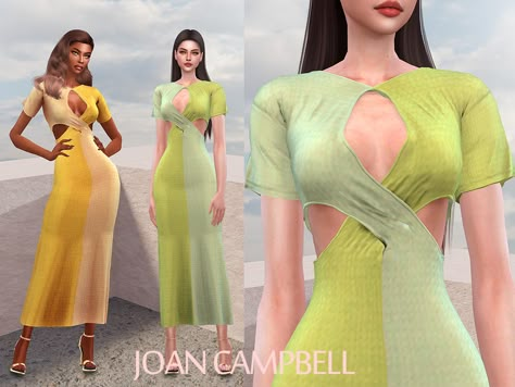 Sims 4 Summer Dress Cc, Sims 4 Summer Dress, Ts4 Cc Alpha, Sims Dress, Jennifer Dress, Sims 4 Female Cc, Ts4 Clothes, Lover Dress, Sims 4 Mods Cc