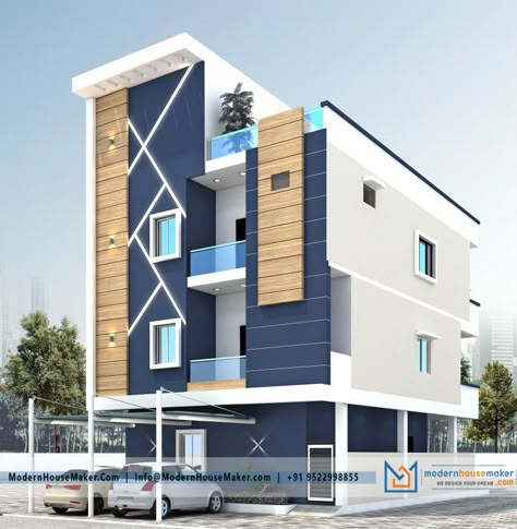 Headroom Elevation Design, G 2 Front Elevation Design Latest East Face, Headroom Design, G 2 Front Elevation Design Latest, G+1 House Elevation Indian, Colour Building, Bloxburg Home Layout, House Elevations, Building Front Designs