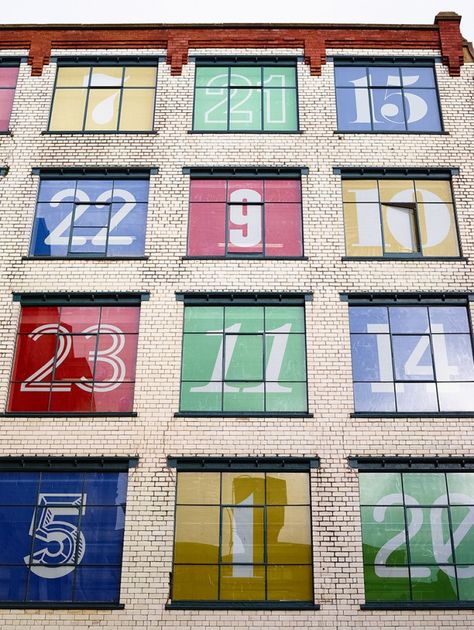 24 Days of Lever Street: Manchester's Giant Advent Calendar Huge Advent Calendar, Giant Advent Calendar, Giant Calendar, Molded Chocolate, Chanel N5, Office Fitout, Christmas Street, Creative Industry, Clay Christmas