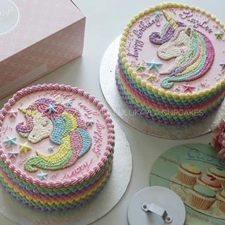 #cakes #cake #unicornlk #unicorn #buttercreamcake #birthdaycake #cupcakes #cakeshop #bestcake #cakejakarta #kueulangtahun #kuejakarta #customcakes #cakedecorating Round Unicorn Cake, Elsa Pasta, 1st Birthday Wishes, Unicorn Stuff, Rainbow Cakes, Dinosaur Birthday Cakes, Fruit Cakes, Unicorn Birthday Cake, 3rd Birthday Cakes