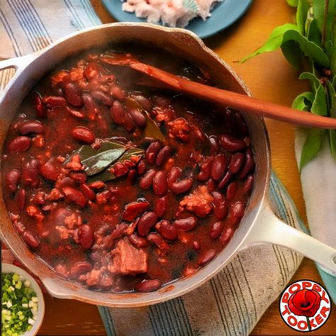 Camellia’s Famous New Orleans Red Beans and Rice - Poppy Tooker New Orleans Red Beans And Rice, New Orleans Red Beans, Camellia Red, Best Baked Beans, How To Soak Beans, Red Beans And Rice, Beans And Rice, Red Kidney Bean, Smoked Ham