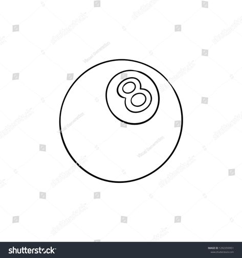 Pool eight ball hand drawn outline doodle icon. Billiard competition, recreation, pool game object concept. Vector sketch illustration for print, web, mobile and infographics on white background. #Ad , #Affiliate, #Billiard#icon#competition#pool Eight Ball Drawing, 8 Ball Tattoo Outline, Pool Ball Drawing, 8ball Drawing, Billiard Ball Tattoo, 8 Ball Sketch, Billiard Drawing, 8 Ball Tattoo Small, 8 Ball Tattoo Design