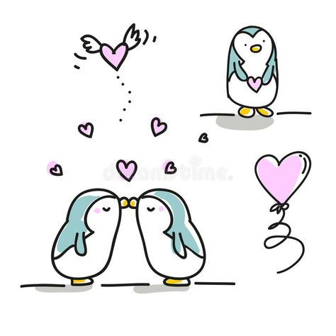 Penguins kissing couple. Valentine s day cartoons set, cute penguins in love #Sponsored , #SPONSORED, #Affiliate, #couple, #Penguins, #day, #Valentine Cute Animals Kissing, Tumbler Drawings, Penguins In Love, Cute Penguin Cartoon, Animal Couple, Couples Doodles, Valentine Drawing, Kissing Drawing, Valentine Cartoon