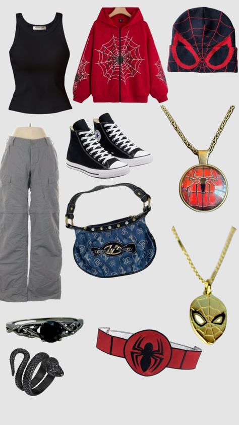 Miles Morales Outfit, Spiderman Outfit, Spiderman Art Sketch, Spiderman Pictures, Miles Morales, Freshman Year, Spiderman Art, Outfit Aesthetic, Outfits Aesthetic