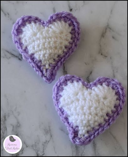 Mamma That Makes: Puff Heart Angel Baby Crochet, Heart Crochet, Angel Babies, Crochet Heart Pattern, Valentines Crochet, 3d Heart, V Stitch, Puffed Heart, Crochet Heart