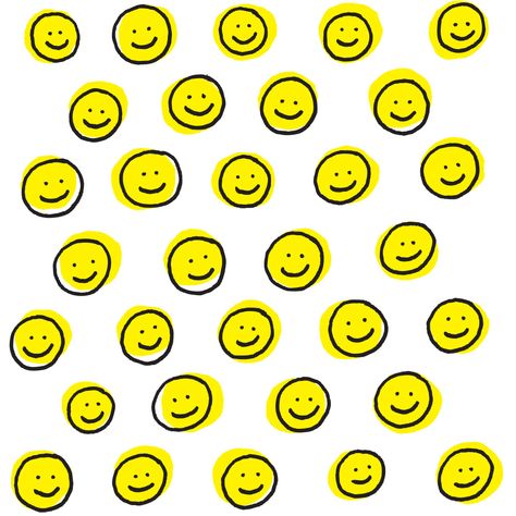 smile pattern: keep the blues and the bullies away with a never-say-die smile Aesthetic Amarillo, Insta Edits, About Smile, 강아지 그림, Yellow Design, Smiley Faces, Wall Pictures, Photo Wall Collage, Yellow Aesthetic