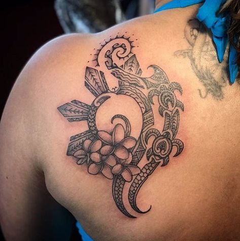 Tattoos By Kalin Mier » Kulture Tattoo Kollective Polynesian Tattoos Women, Turtle Tattoo Designs, Filipino Tattoos, Chic Tattoo, Polynesian Tattoo Designs, Forarm Tattoos, Hawaiian Tattoo, Fire Tattoo, Dope Tattoos For Women