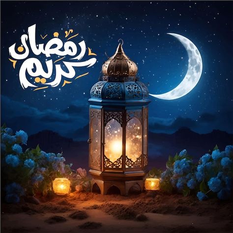 Ramadan kareem islamic festival with bea... | Premium Vector #Freepik #vector #mosque #moon #sky #background Moon Sky Background, Social Media Post Design, Sky Background, Ramadan Kareem, Post Design, Media Post, Social Media Post, Premium Vector, Ramadan