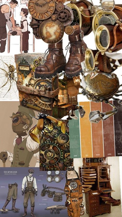 Steampunk Definition, Steampunk Moodboard, Steampunk Aesthetic, Mood Boards, Enchanted, The Creator, Quick Saves