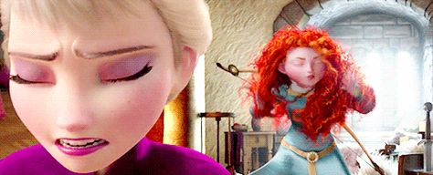 Elsa and Merida About to Have a Rap Battle Let It Go Funny, Elsa Gif, Giselle Enchanted, Doll Divine, Queen Elsa, The Big Four, Rap Battle, Disney And Dreamworks, Disney Love