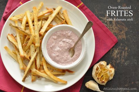 Kalamata Dip French Fry Recipe Baked, Healthy French Fries, French Fries Recipe, Sides Recipes, Recipe Journal, Newport Beach California, Mediterranean Dishes, Food Journal, Side Recipes