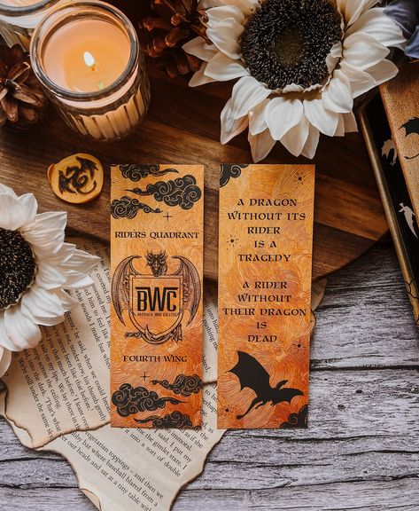 Fourth Wing Bookmark | Officially Licensed Fourth Wing Bookmark, Dragon Quotes, Book Inspiration, Book Accessories, Book Lovers