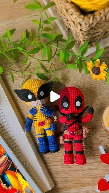 Wolverine Deadpool, Dead Pool, Super Heroes, Deadpool, Amigurumi, Disney, Crochet