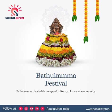 Bathukamma is not just a festival; it's a kaleidoscope of culture, colors, and community. Let's celebrate the floral symphony. బతుకమ్మ పండుగ శుభాకాంక్షలు💐🌷 #Bathukamma #Bathukamma2023 #బతుకమ్మ #SpiritOfTelangana #బతుకమ్మశుభాకాంక్షలు #BathukammaFestival #BathukammaCelebrations #BathukammaSongs #Navratri #VennamuddalaBathukamma #SocialSiren #SocialSirenIndia #DigitalMarketing #Branding #GraphicDesign #WebDesign #WebDevelopmentCompany Happy Bathukamma, Tea Cafe, Happy New Year Greetings, Happy Times, Banner Background Images, You Are Blessed, Photo Background Images, Be Blessed, New Year Greetings