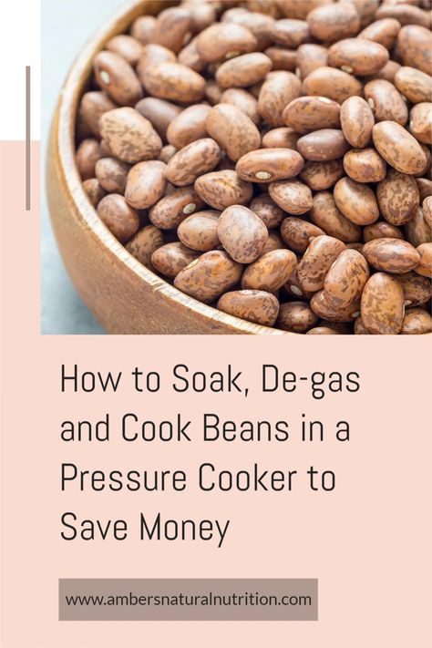 If you’re on a budget due to circumstances such as a “lockdown” purchasing dried beans to cook in a pressure cooker or instant pot can make a dollar bill stretch a lot further to feed yourself or family. Beans are an inexpensive source of plant-based protein, full of nutrients and fiber to feed beneficial gut flora in the colon. Learn how to soak, de-gas and cook beans in a pressure cooker to save money and improve gut health. Healthy Budget Recipes, Power Cooker Plus, Cook Dried Beans, Beans From Scratch, Cook Beans, Lectin Free Diet, How To Soak Beans, Learning How To Cook, Low Stomach Acid