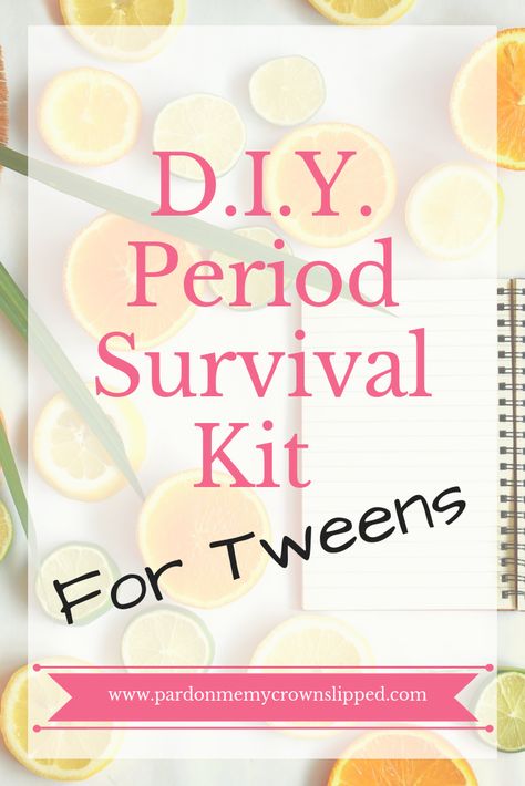 Period Survival Kit, Period Starter Kit, Period Box, First Period Kits, Parent Advice, Period Kit, Raising Teenagers, Girls Stuff