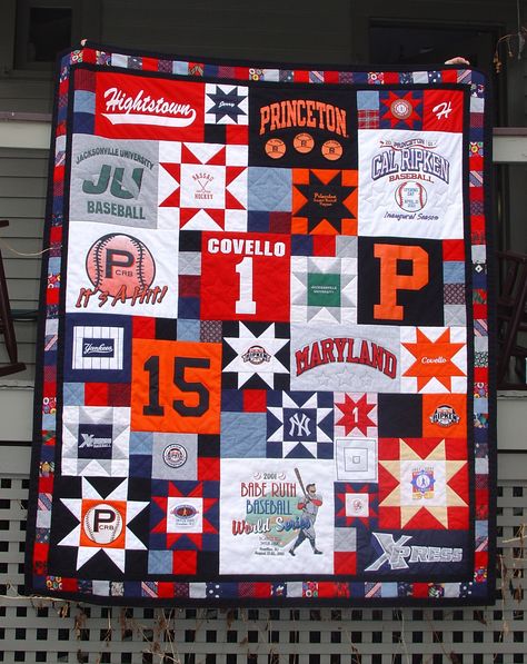 Baseball T Shirt Quilts, Modern T Shirt Quilt, Modern Tshirt Quilt, T Shirt Quilts Ideas Layout, Tshirt Quilts Ideas Layout, Pokemon Quilt, Tshirt Quilt Tutorial, Sew Tshirt, Tshirt Quilt Diy