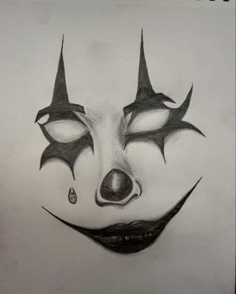 #art #pencil #drawing Two Faced Drawings Mask, Lion Drawing Simple, Scary Face Paint, Lowrider Drawings, Easy Skull Drawings, Gangster Drawings, Easy Graffiti Drawings, Clown Face, Arte Cholo