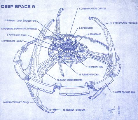 Star Trek Schematics | Deep Space Nine Star Trek Wallpaper, Deep Space 9, Star Trek Ds9, Starfleet Ships, Deep Space Nine, Star Trek Images, Starship Design, Star Trek Starships, Star Trek Ships