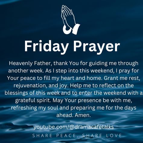 Friday Prayer: Welcoming Peace and Rest Friday Greetings, Friday Prayer, Friday Inspirational Quotes, Goodnight Quotes Inspirational, Prayers For My Husband, Spiritual Strength, Goodnight Quotes, Friday Quotes, Daily Devotion