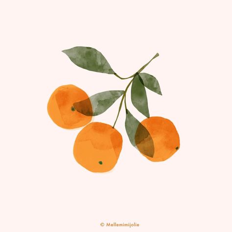 Sandrine Djellil. Clementine Sketch, Illustration Botanique, 카드 디자인, Fruit Illustration, Art Et Illustration, Graphic Design Studios, Fruit Art, Botanical Drawings, Have A Good Day