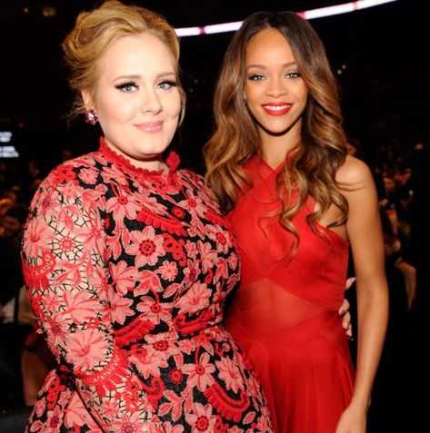 Rihanna has weighed in on her pal Adele's remarkable weight loss transformation. The singer and entrepreneur said the Hello star, also 32, looked "incredible" both before and after she managed to lose an incredible seven stone. But, Rihanna added, she's overjoyed to see her mate looking so "confident and content" after adopting a rigorous training regime. "Adele looked incredible before the transformation and she looks incredible now," Rihanna enthused, "but you can see how happy she looks." Adele Grammys, Adele Now, Adele Quotes, Influential People, Chris Brown, Grammy Awards, Princess Diana, Adele, Kate Middleton