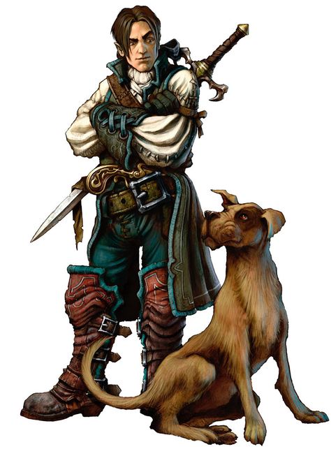 Hero & Dog Art - Fable 2 Art Gallery Fable Ii, Fable 2, Fable 3, Dog Hero, Video Game Art, Dnd Characters, Character Portraits, Dog Art, Character Concept