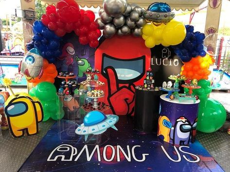 Among Us Birthday Party ideas Among Us Birthday Party Ideas, Among Us Birthday Party, Among Us Birthday, Space Theme Party, Pokemon Party, 10th Birthday Parties, Trunk Or Treat, December 2022, Space Theme