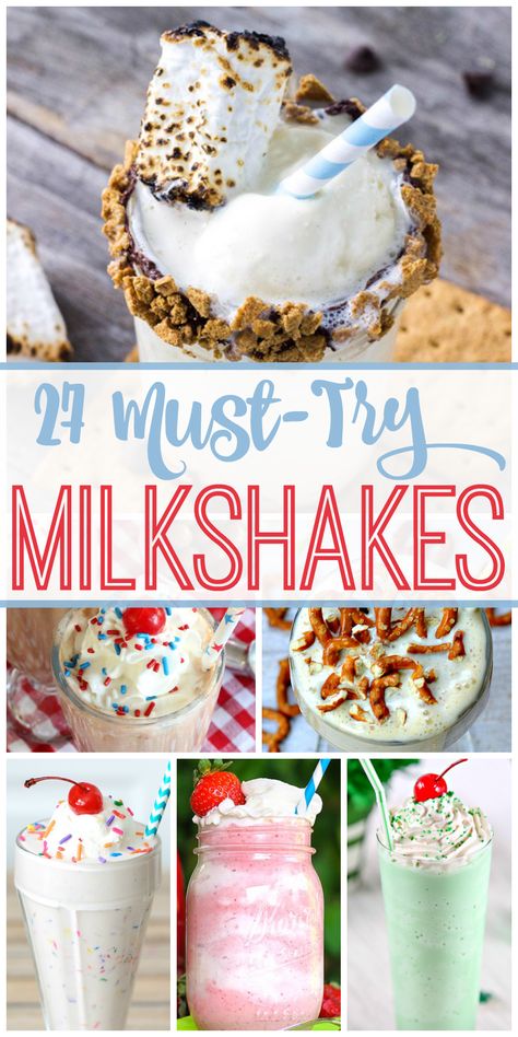 Share Tweet Pin Mail Yum! Take a peek at these absolutely must try milkshake recipes. We’ve got a roundup to inspire you to get ... At Home Milkshake Recipes, Cool Milkshake Ideas, Gourmet Milkshake Ideas, Copycat Milkshake Recipes, Types Of Milkshakes, Creative Milkshake Ideas, Milkshake Flavor Ideas, Adult Milkshake Recipes, Milkshake Recipes Easy