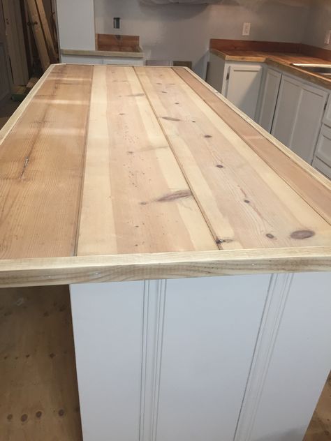 Reclaimed wood bar countertop prepped for epoxy coating. Hummingbird Sanctuary, Plywood Bar, Countertop Wood, Reclaimed Wood Bar, Plywood Countertop, Barn Dominium, Diy Wood Countertops, Bar Countertop, Reclaimed Wood Bars