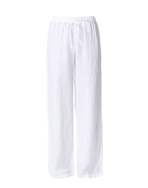 Elizabeth Kenny, White Linen Pants Outfit, White Linen Trousers, Linen Pants Outfit, White Pants Women, Summer Pants Outfits, White Linen Pants, White Trousers, Fire Fits