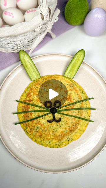 Romina Bertinazzo • Easy Kids/BLW Recipes on Instagram: "EASTER BUNNY OMELETTE 🐰 🥚 AD
If you are looking for a quick, nutritious and fun Easter recipe, this Bunny omelette is the recipe for you!🐰This recipe is great as it can be used as breakfast, lunch or dinner... and all the family can enjoy it!

This is another recipe in collaboration with @egg_recipes, check out their page for more egg inspiration 🥰.
Always look for the British Lion brand to ensure the highest food standards, available in all major supermarkets!

Ingredients for the omelette 
* 2 British Lion eggs
* 2-3 broccoli florets*
* 20g grated cheese 
* 15g self raising flour (or plain, wholemeal flour)
* Little olive oil for cooking 
 
* Tip: you can use a handful of chopped spinach or peas instead! 

For the bunny’s face Egg Inspiration, Olive Oil For Cooking, Blw Recipes, Easter Fun Food, Easter Recipe, Self Raising Flour, Cooking With Olive Oil, Chopped Spinach, Broccoli Florets