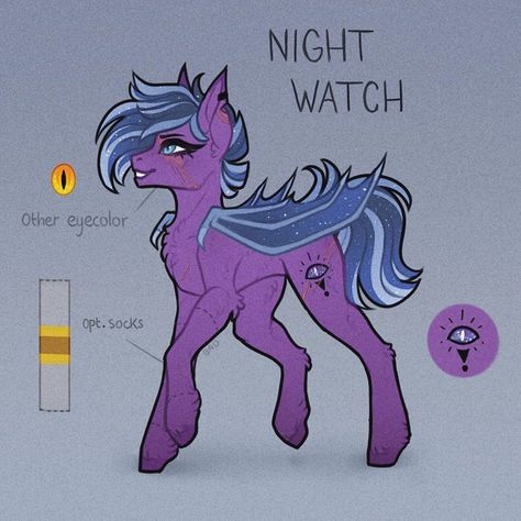 Mlp Designs, Mlp References, Mlp Unicorn, Pony Oc, Mlp Ocs, Cat Drawing Tutorial, Mlp Oc, Mlp Art, Night Watch