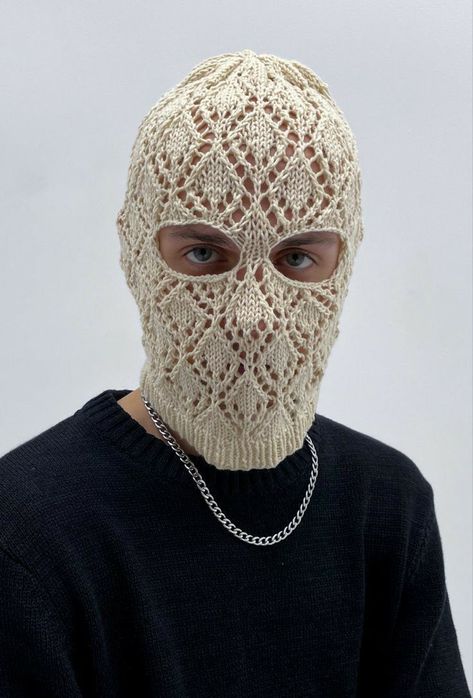 Creative Balaclava, Cool Balaclava, Balaclava Street Style, Balaclava Illustration, Crochet Baclava, Balaclava Diy, Balaclava Crochet Pattern Free, Fashion Balaclava, Balaclava Knitting Pattern