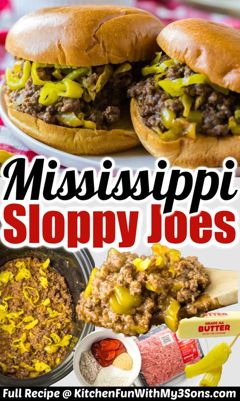 You are going to love our lip-smacking Mississippi Sloppy Joes! Made with a perfect blend of tangy and savory flavors, this delicious Sloppy Joe recipe will leave you craving for more. Steakhouse Sloppy Joes, Cowboy Sloppy Joes, Italian Sloppy Joes Pioneer Woman, Different Types Of Sloppy Joes, Cajun Chicken Sloppy Joes, Sides For Sloppy Joes, Crock Pot Sloppy Joes, Homemade Sloppy Joe Recipe, Loose Meat Sandwiches